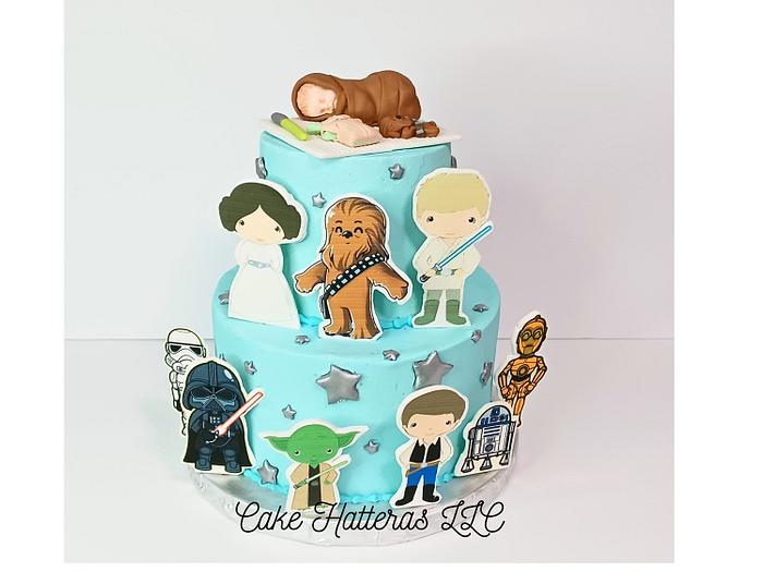 Star Wars Baby Shower Cake
