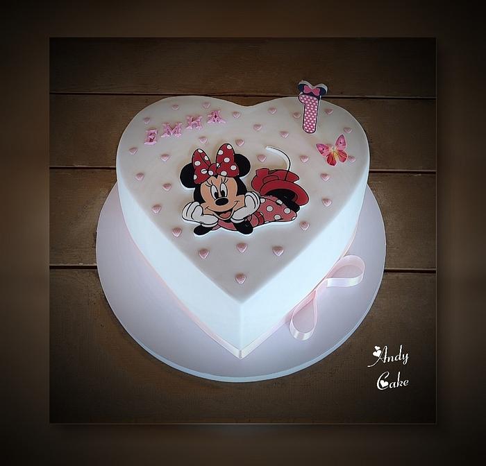 Minnie mouse birthday cake