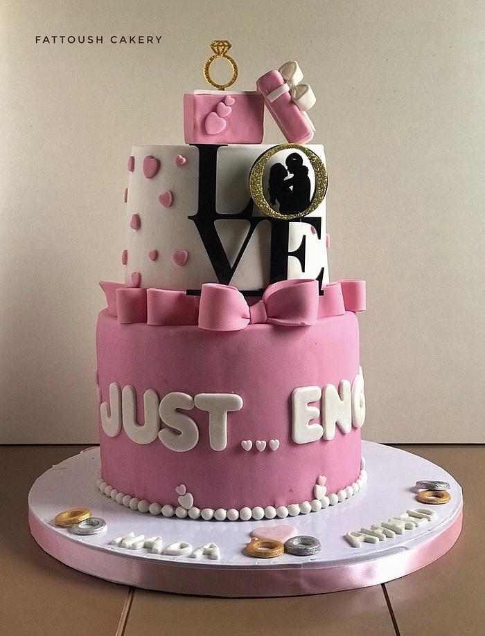 Engagement cake 