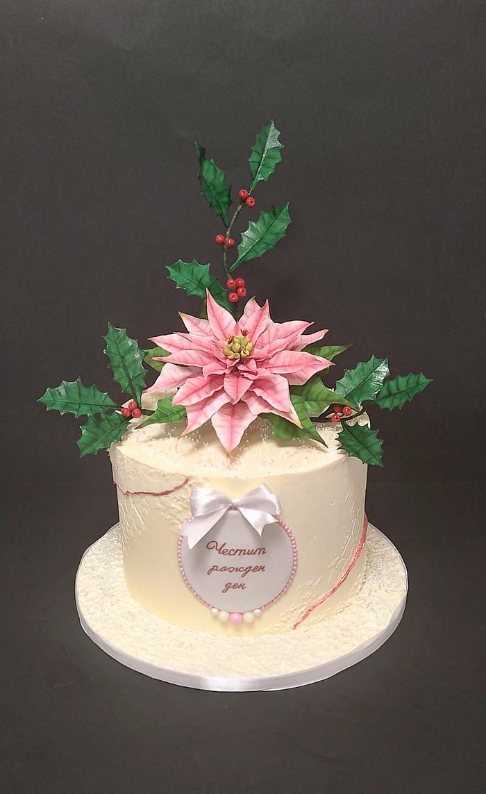 Cake with Christmas star