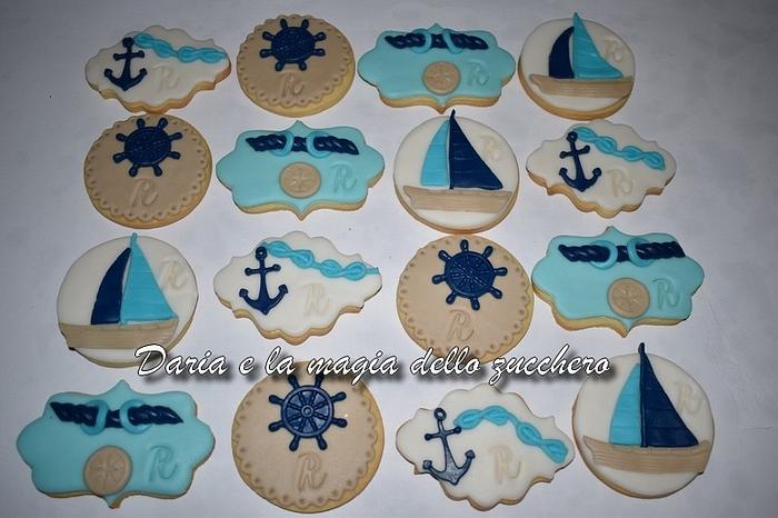 Sea themed cookies