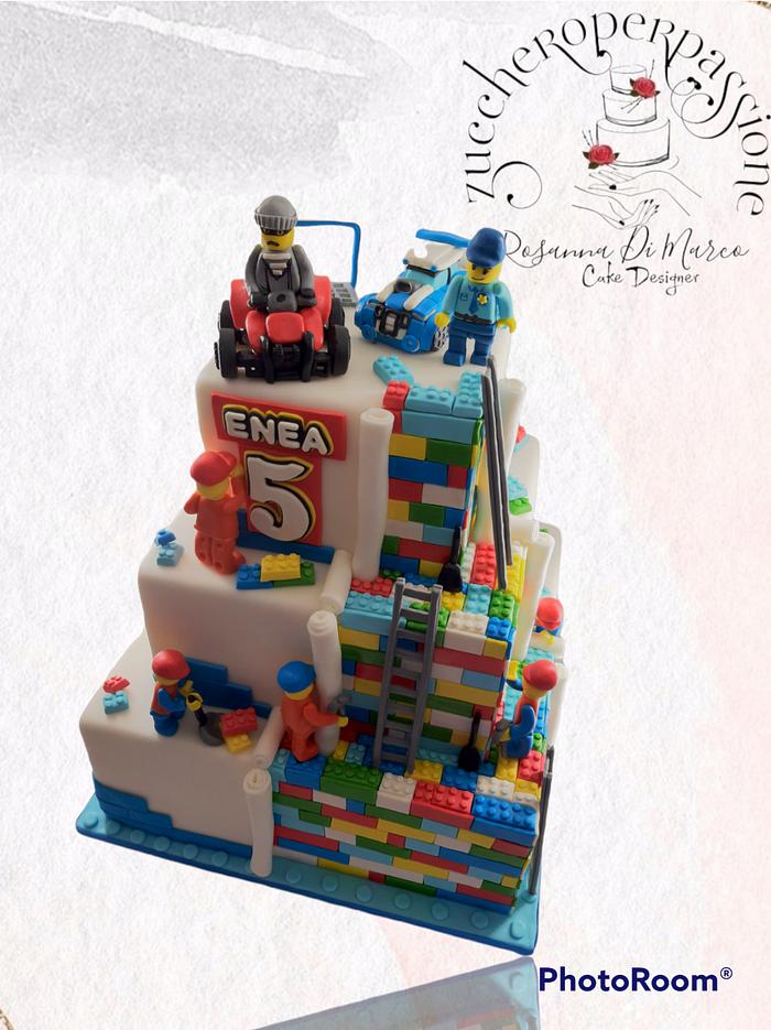 Lego city cake