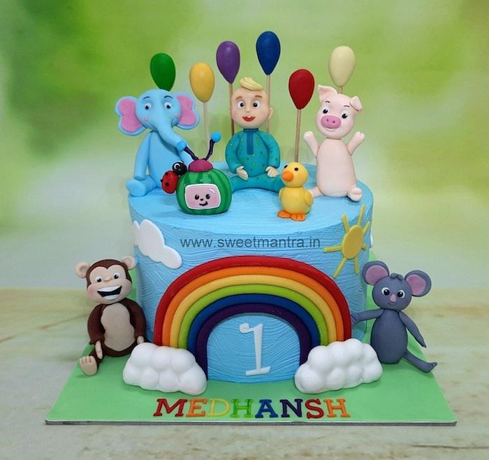 Cocomelon characters cake