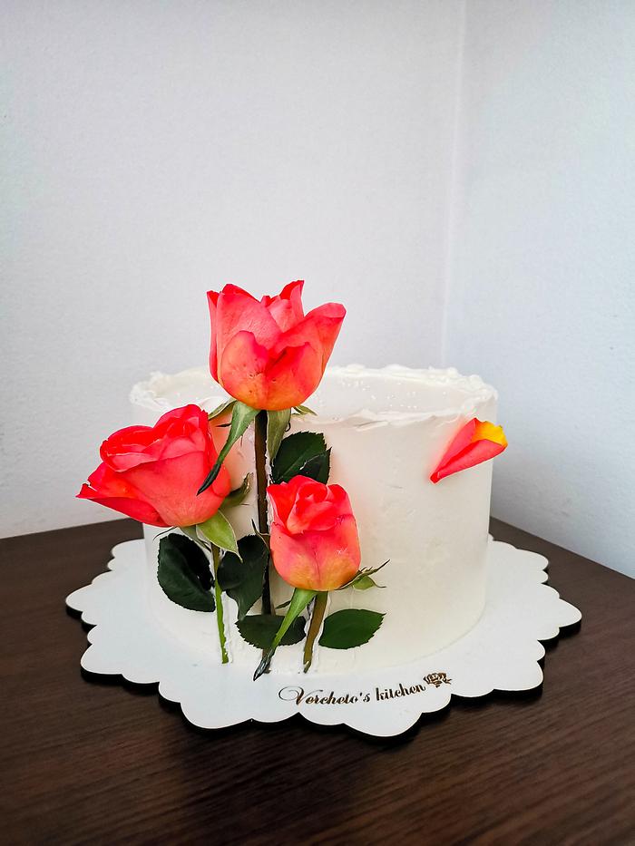 Roses cake 