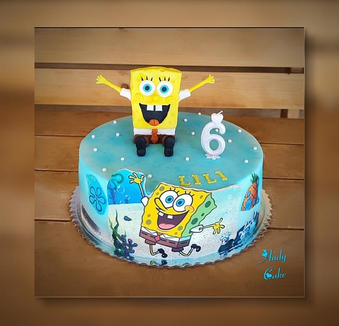 Spongebob birthday cake 