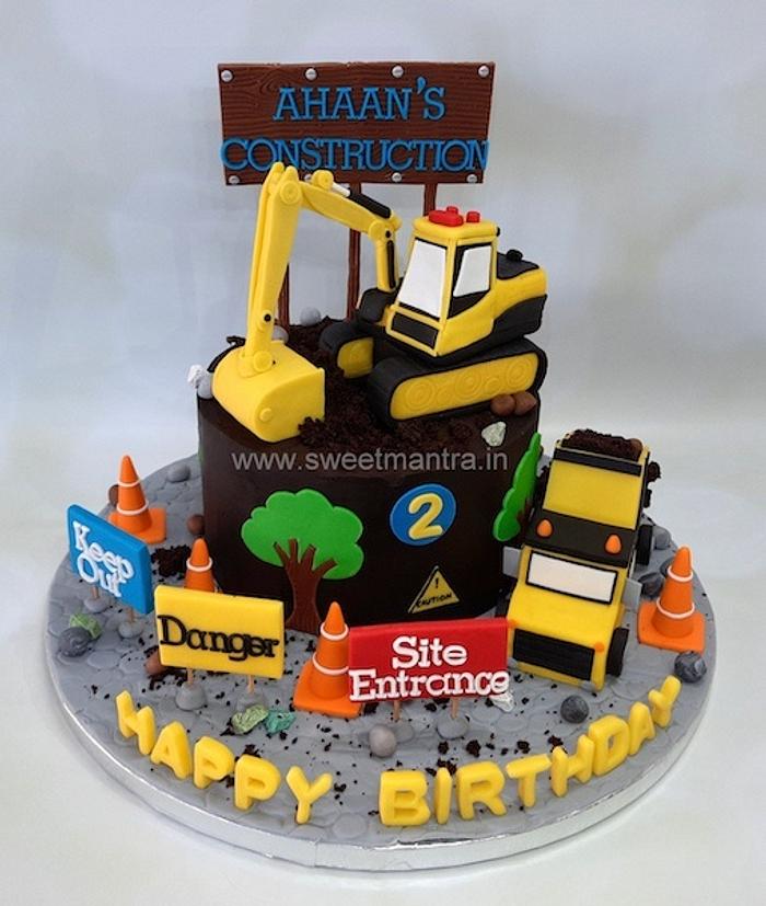 Digger JCB Cake - Fondant Cakes in Lahore - Free Delivery