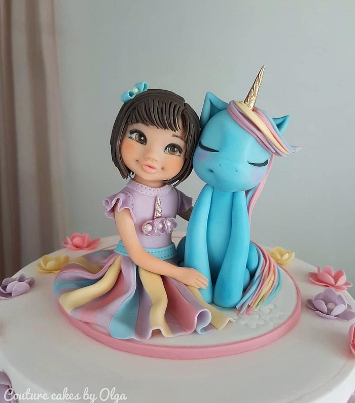 Girl with an unicorn