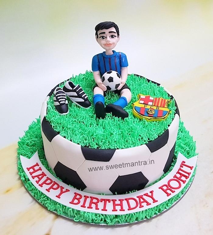 Football theme cake