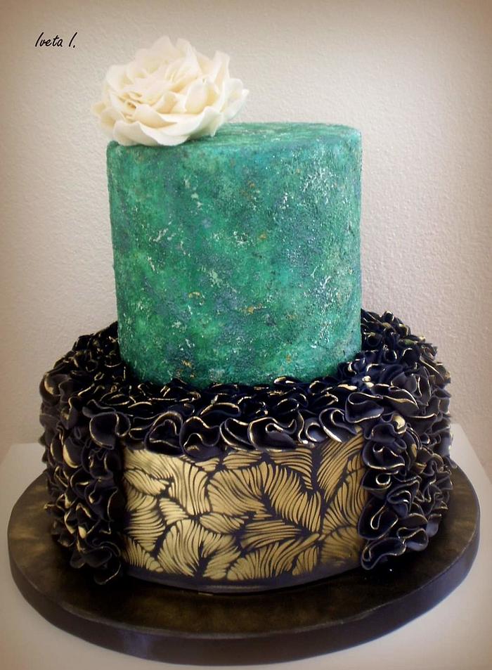 Elegantní narozeninový dort