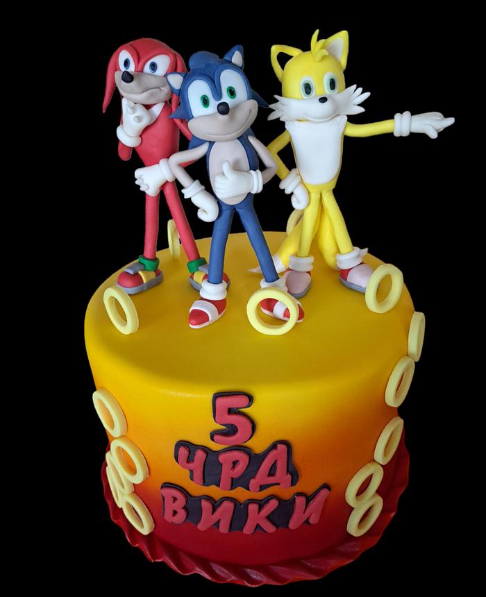 Sonic cake for boy