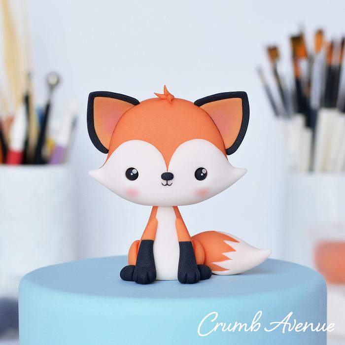 Cute Fox Cake Topper