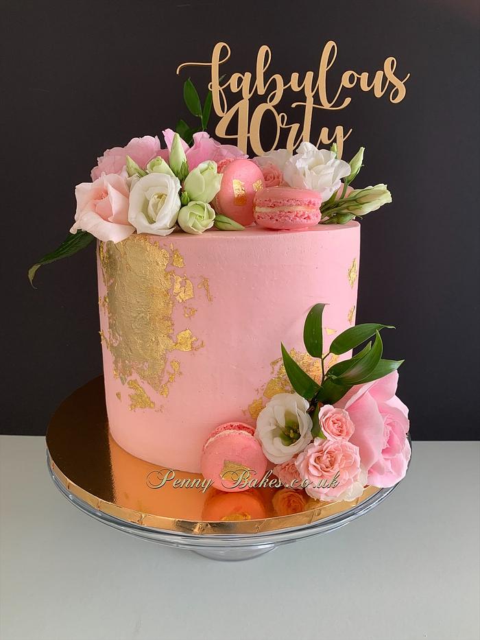 Flower buttercream cake | Cake decorating, Birthday drip cake, Cake  decorating designs