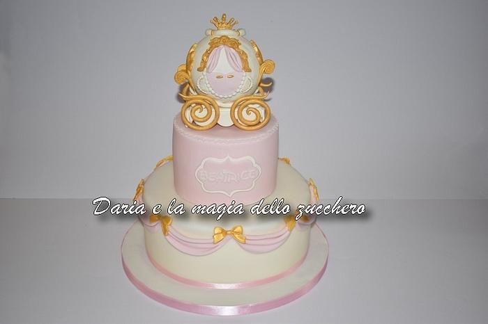 Princess carriage cake