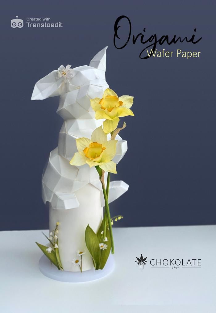 Wafer Paper ART - Wafer Paper Origami - no wires - 100% Wafer paper.