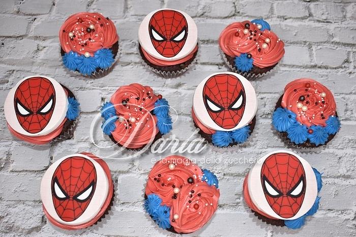 Spiderman cupcakes