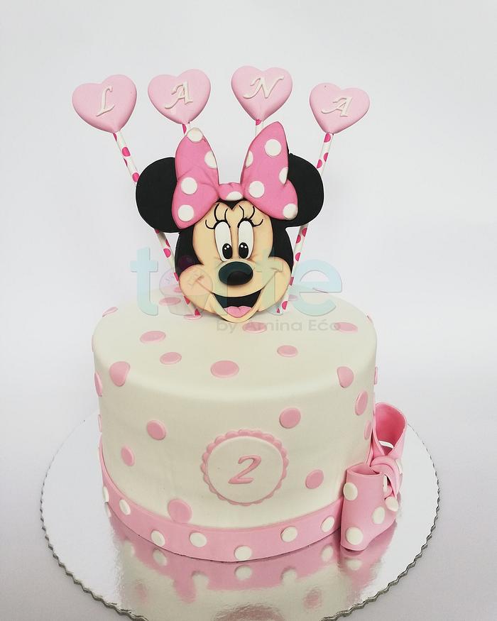 Lana's Minnie mouse birthday cake