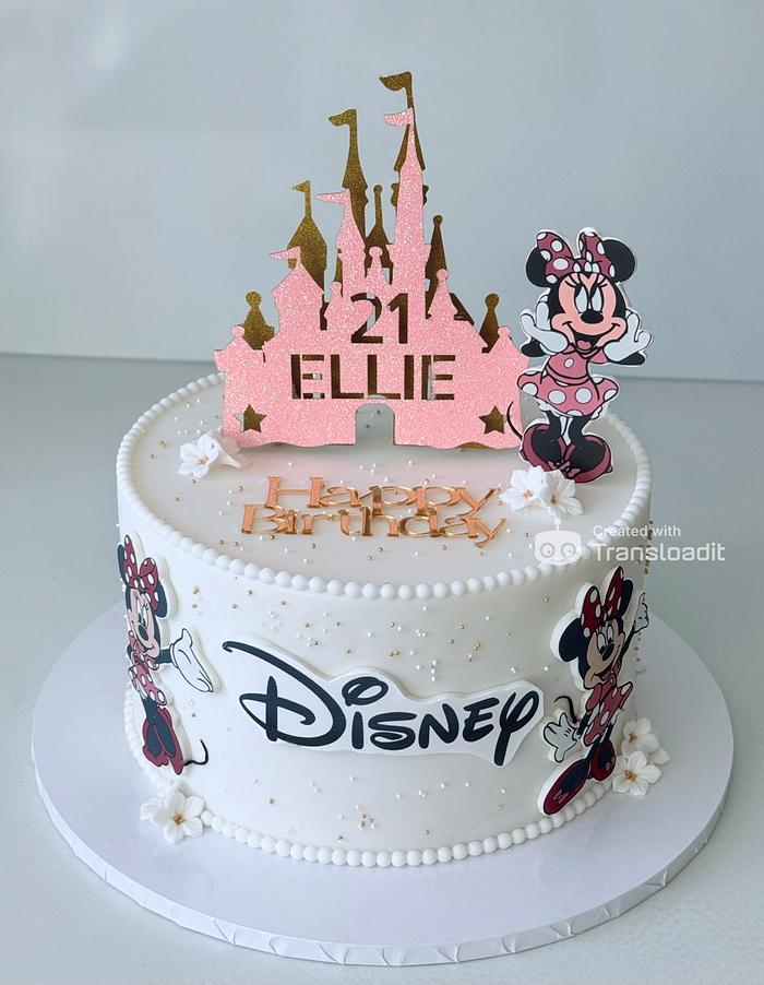 Disney themed 21st Cake