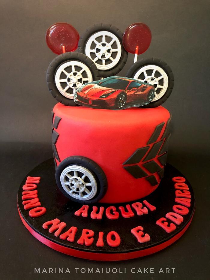 Lamborghini Themed Cake - Decorated Cake by - CakesDecor