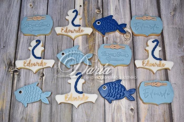 Sea themed cookies