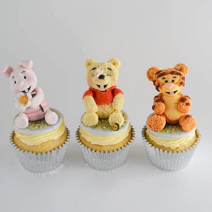 Winnie the Pooh and Friends Cupcakes