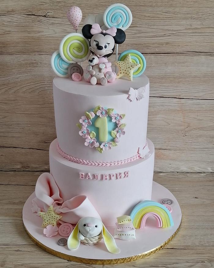 Baby Minnie Cake 