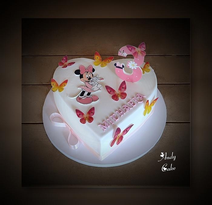 Minnie mouse birthday cake
