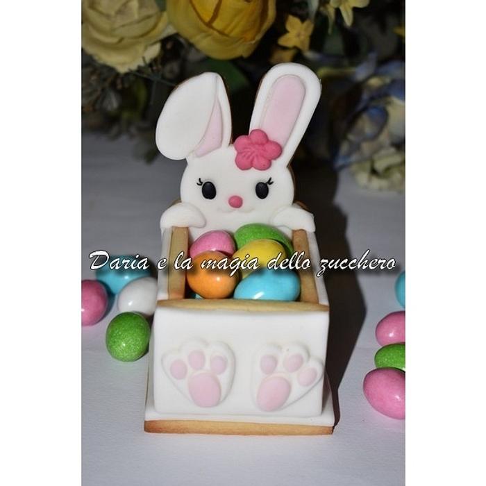 Easter rabbit cookie box