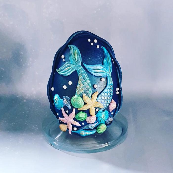 Mermaid Easter chocolate egg