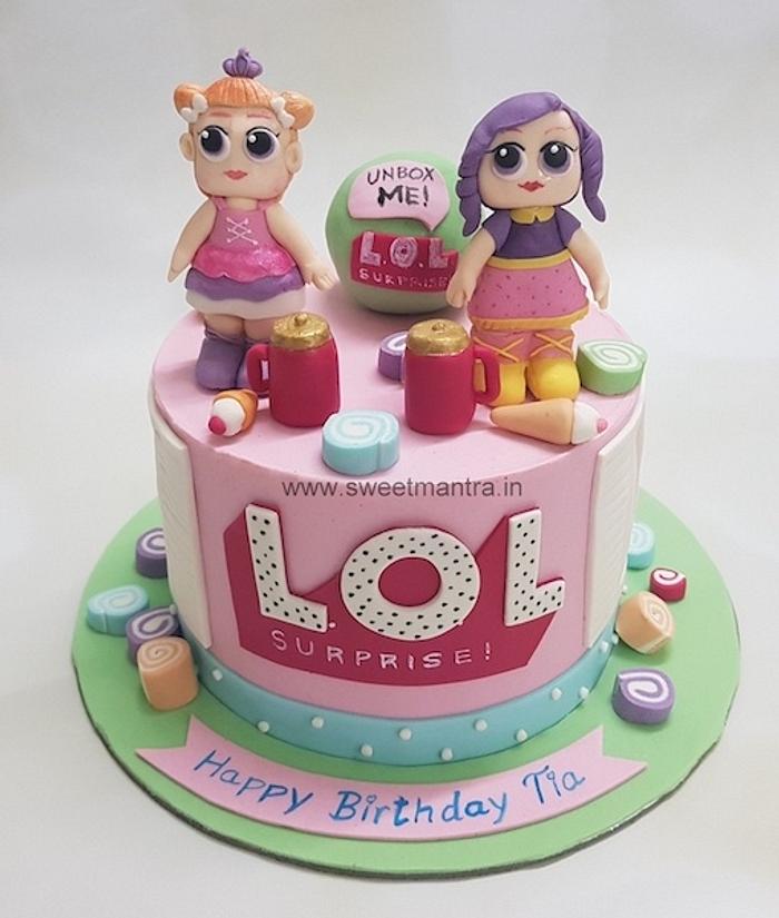 LOL dolls cake