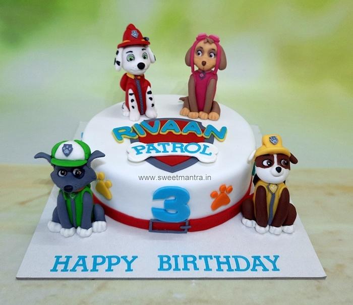 Paw Patrol family cake