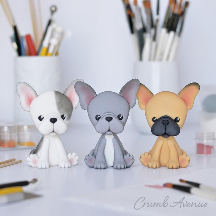 French Bulldog Cake Toppers