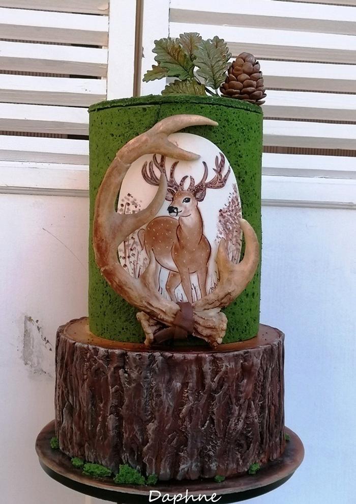 Deer - jubilee cake for the hunter