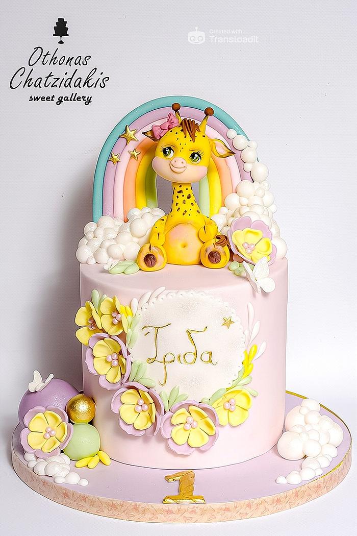 Baby giraffe cake 