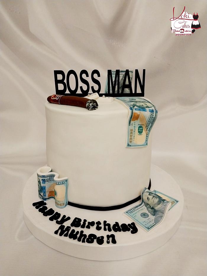 "Boss Man cake"