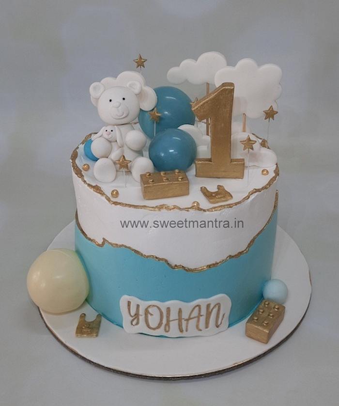 1st birthday cake | 3 tier birthday cake - Levanilla ::