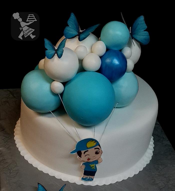 Cake with balls