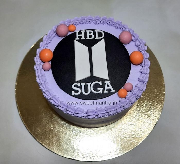 BTS purple cake