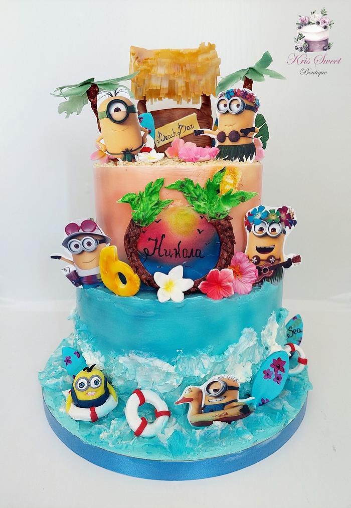 Minions on the beach