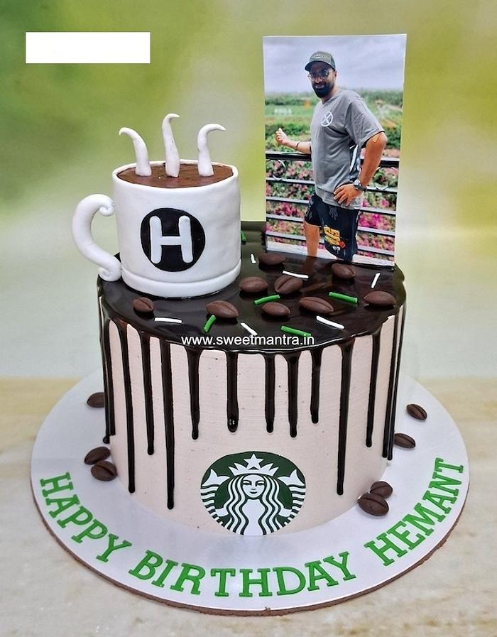 Coffee lover design cake