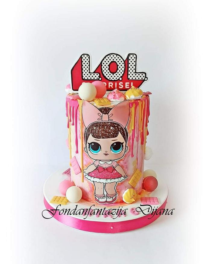 L.o.L themed cake
