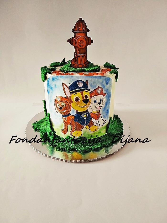 PAW Patrol themed cake