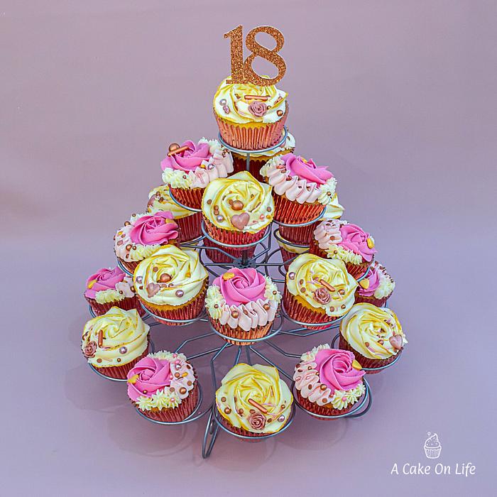 18th Birthday Cupcakes