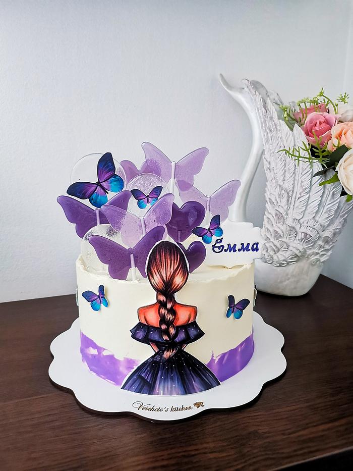 Lilac cake 