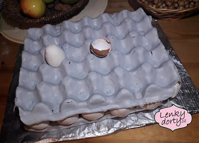 Egg platter Cake