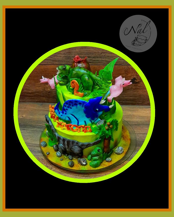 Dinosaurs cake