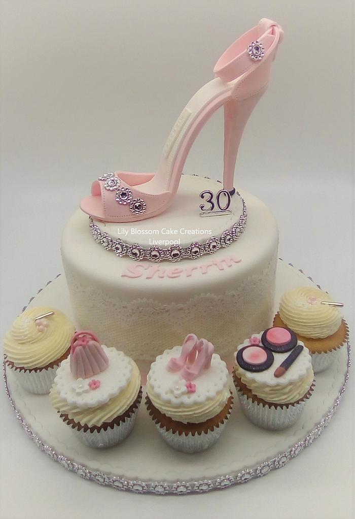 Pink Stiletto Shoe Cake