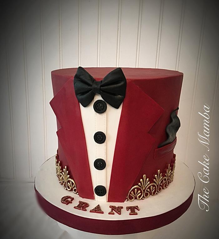 Tuxedo Muscle Wedding Cake - Decorated Cake by MsTreatz - CakesDecor
