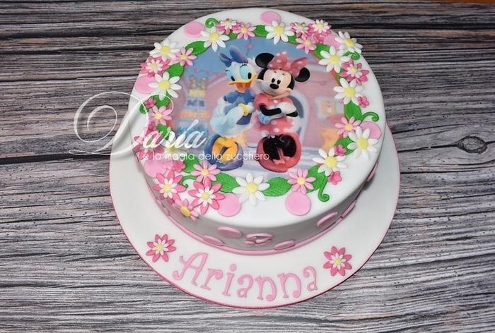 Minnie and Daisy Duck cake