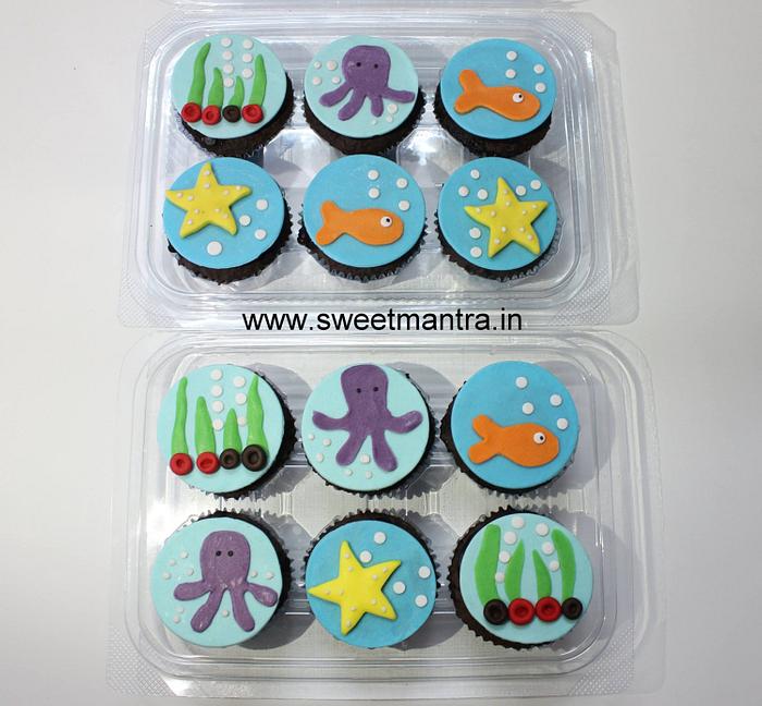 Underwater cupcakes