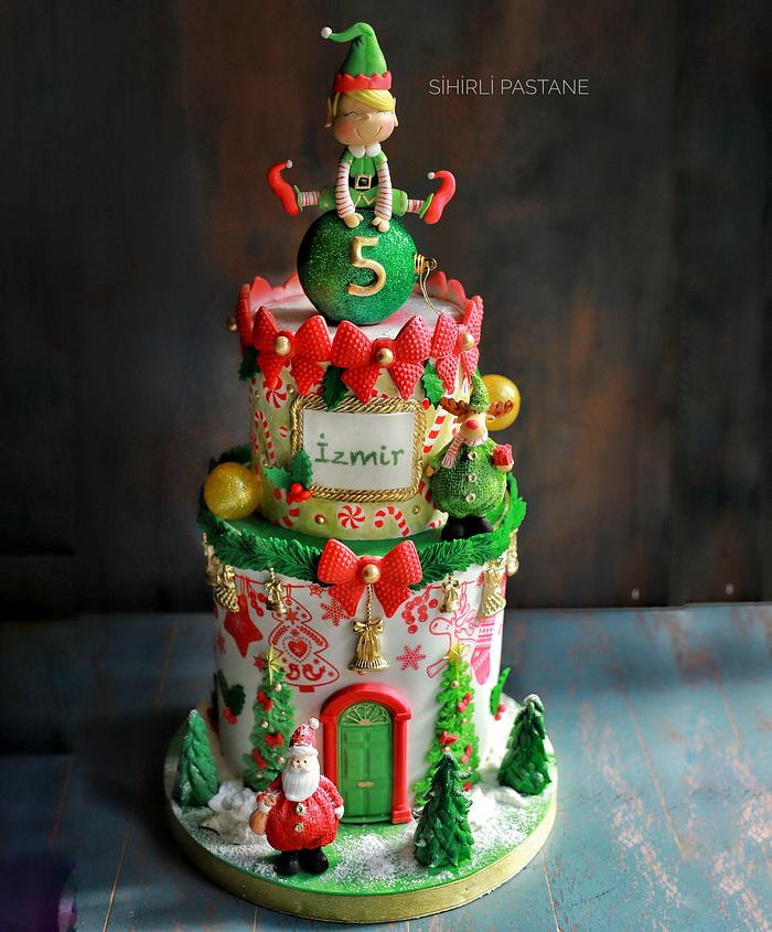 Elf Christmas Handmade Edible Cake Toppers Decoration - Etsy
